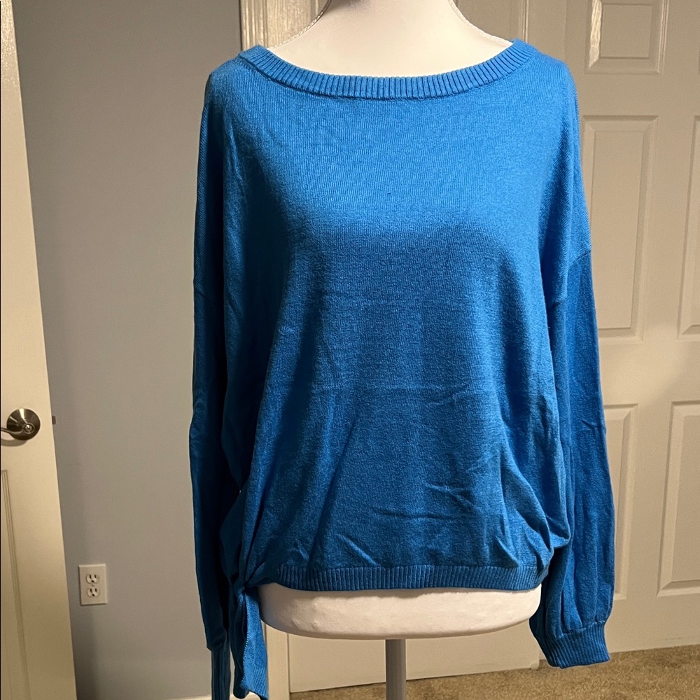 Lilly Pulitzer Vibrant Blue Crew Neck Sweater